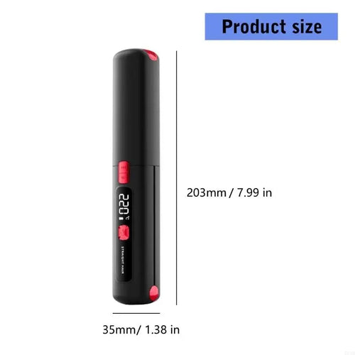 2 In 1 Hair Straightener And Curler Wireless Charging Ionic Frizz